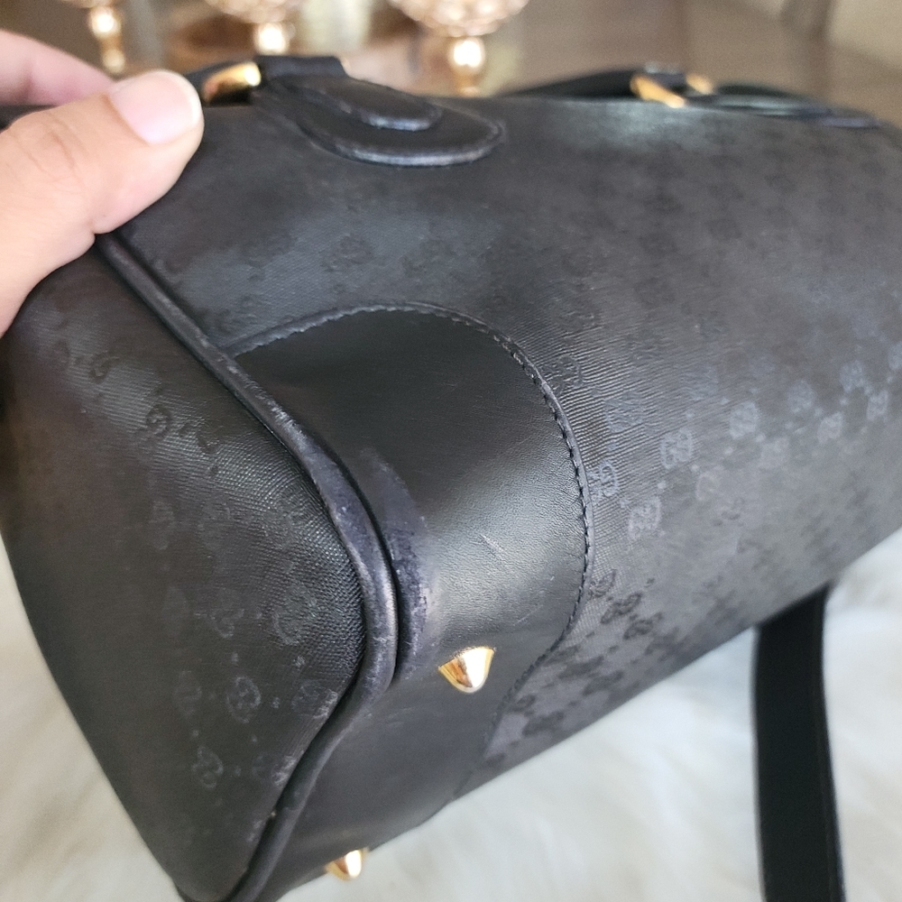 100% Authentic Gucci vintage web sherry line Boston bag - Picture 5 of 16